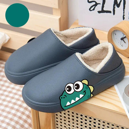 Cartoon Cute Bear Wearing Household Cotton Shoes Indoor And Outdoor by Dropshipman