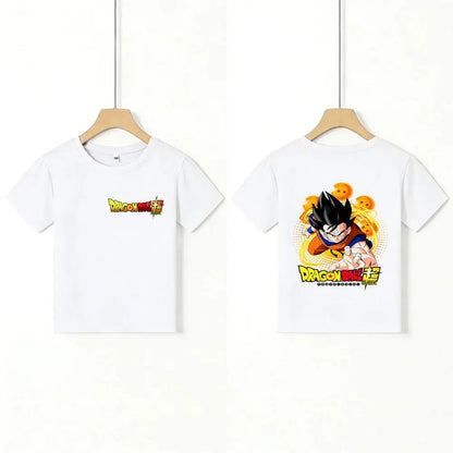 Kids T - Shirt Dragon Ball Goku & Great Ape Print, Cartoon Anime - Themed Casual Cotton Tee for Boys Girls, Cool Graphic Childre by All Mart Bristol Ltd