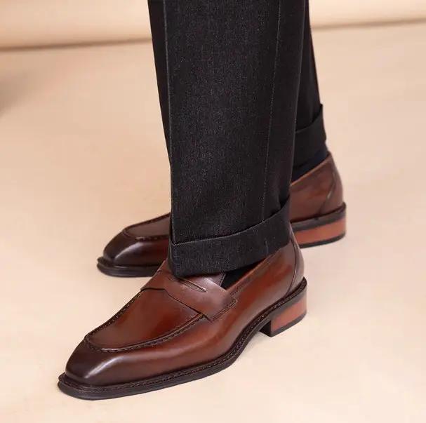 Men's Genuine Leather Outdoor Casual Shoes by Dropshipman