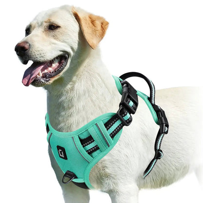 No Pull Dog Harness, Adjustable Soft Padded Pet Vest with Easy Control Handle by All Mart Bristol Ltd