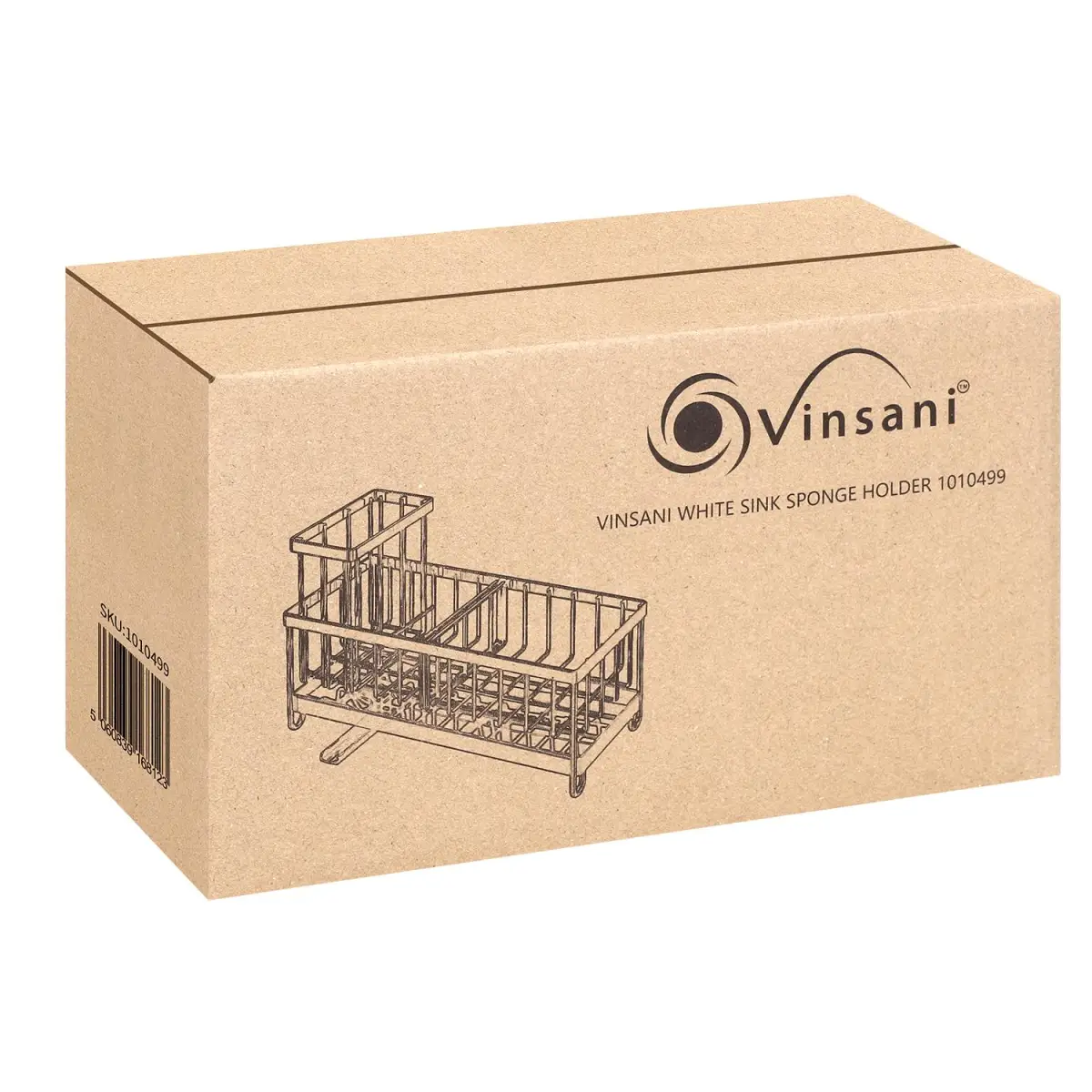 VINSANI WHITE SINK SPONGE HOLDER 1010499 by Vinsani