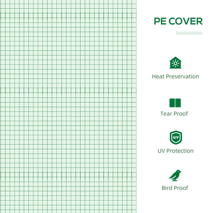 Mini Greenhouse, with Durable PE Cover, 119x60x60cm by Outsunny