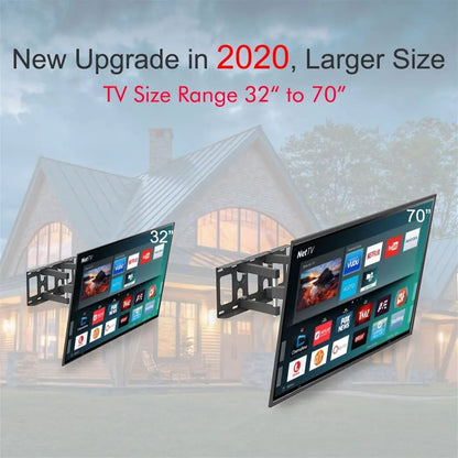 32-70 Inch Double Pendulum Large Base TV Stand Tmds-101 Bearing 50Kg/Vese600*400/Upper And Lower-10~ 10° by N/A