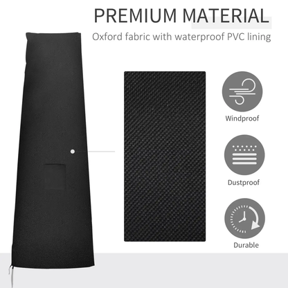Parasol Umbrella Cover Outdoor Protector Weatherproof Cantilever Garden by Outsunny