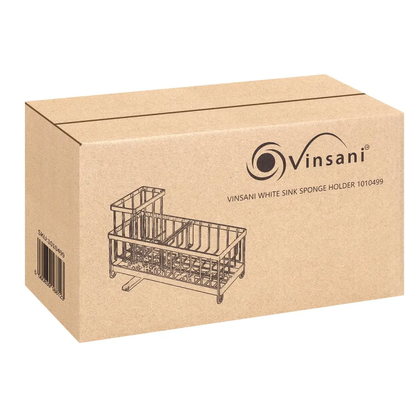 VINSANI WHITE SINK SPONGE HOLDER 1010499 by Vinsani