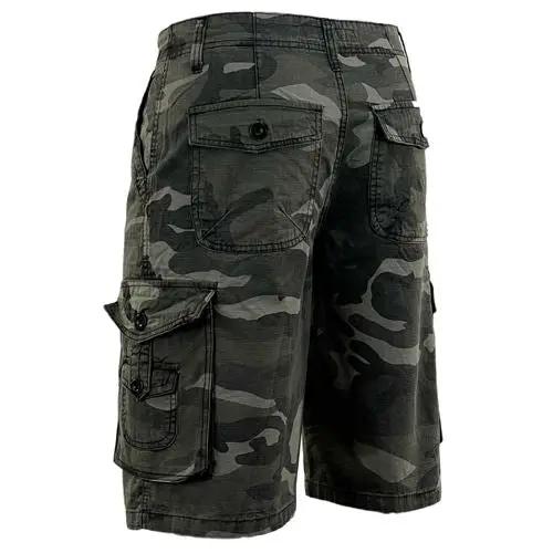 Mens Ripstop Camouflage Cargo Shorts by Ek Wholesale