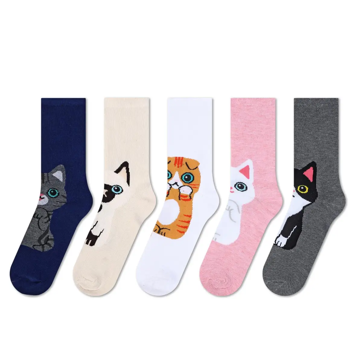 VINSANI KITTY SOCKS 5pk 1010418 by Vinsani