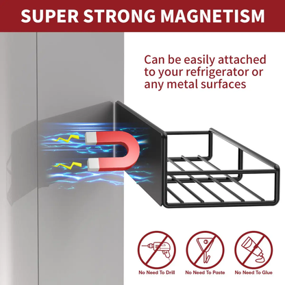 VINSANI 4pc MAGNETIC SPICE RACK METAL SHELF 1010421 by Vinsani