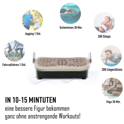 Vibration Plate Machine Fitness Body Shaper Slim Trainer Home Gym HOMCOM by Unbranded
