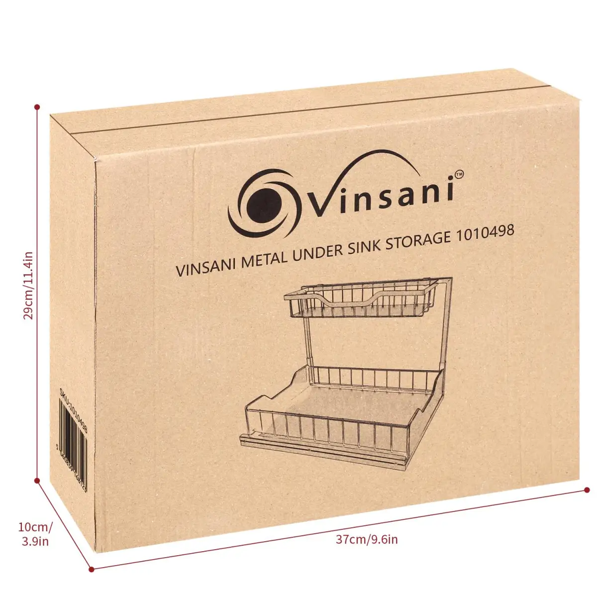VINSANI METAL UNDER SINK STORAGE 1010498 by Vinsani