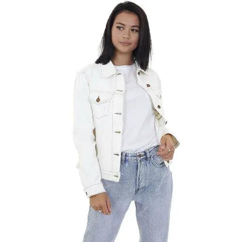 Ladies Brave Soul Blooms Denim Jacket by Brave Soul