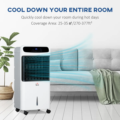 Mobile Air Cooler, Evaporative Anion Ice Cooling Fan Humidifier Unit HOMCOM by Unbranded