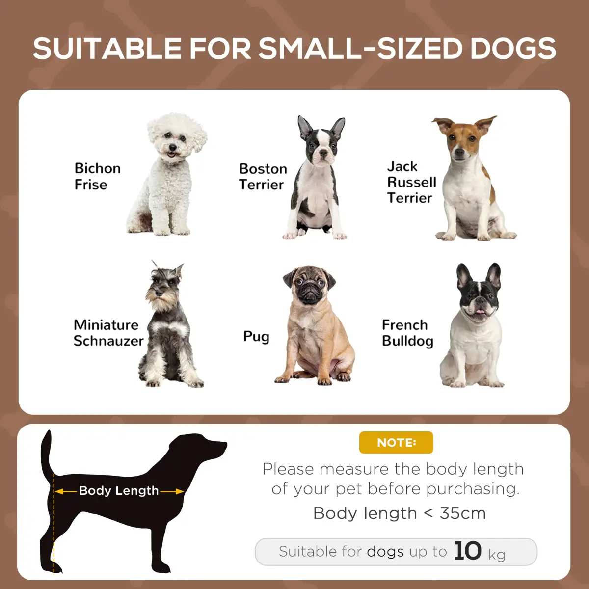 61 cm Elevated Pet Bed Dog Cot Tent with Canopy Instant Shelter Outdoor Brown by PawHut