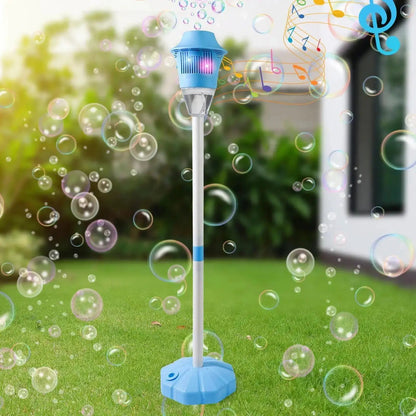 【Summervibes】Bubble Maker Toy for Kids Automatic Bubble Blaster with Music & Lights Adjustable Height Perfect for Outdoor & Partymassive Bubbles by All Mart Bristol Ltd