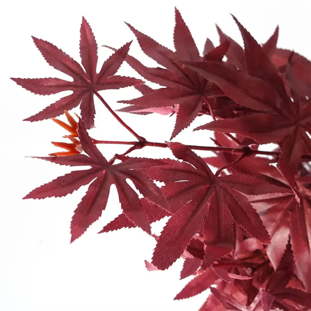 120cm Artificial Red Maple Tree by Leaf