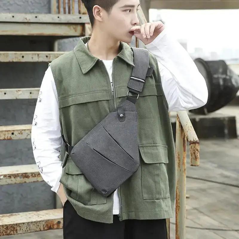 New Multifunction Chest Bags anti Theft Single Crossobdy Bags for Men Waterproof Male Cross Body Messenger Bag Fanny Pack Sac by All Mart Bristol Ltd