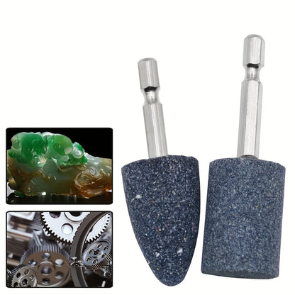 4Pcs Grinding Wheel Heads with Hexagonal Shank - Metal Polishing Stones Set for Polishing, Repairing, Sharpening by All Mart Bristol Ltd