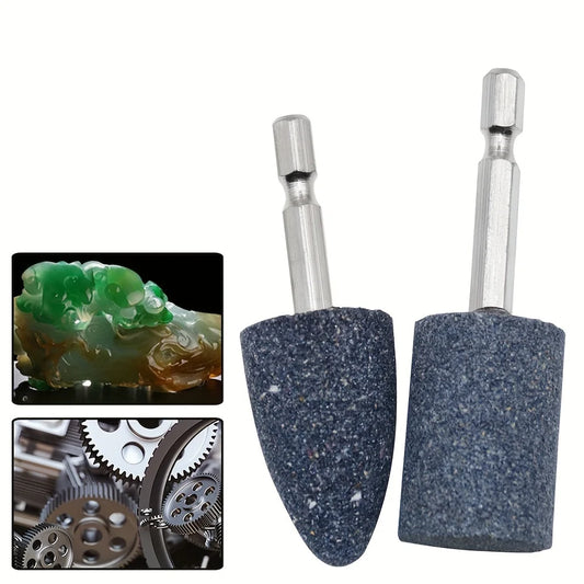 4Pcs Grinding Wheel Heads with Hexagonal Shank - Metal Polishing Stones Set for Polishing, Repairing, Sharpening by All Mart Bristol Ltd