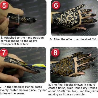 Mehndi Cream Herbal Mehandi Ink Paint Art 3 Colors Body Henna Temporary Paint Temporary Tattoo Body Art Herbal Henna Cones by All Mart Bristol Ltd