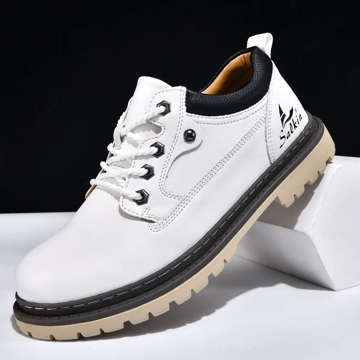 British-style Work Boots For Trendy Men by Dropshipman