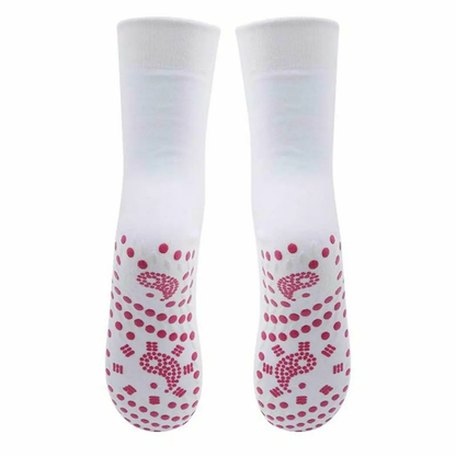 Envie Tourmaline Magnetic Health Socks, White by Envie