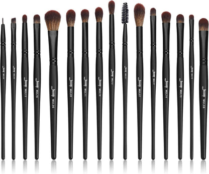 Professional 10-Piece Makeup Brush Set - Premium Black Brushes for Flawless Foundation, Blending, Blush, Concealer, Eyeshadow, Eyebrow, and Eyeliner Application by All Mart Bristol Ltd