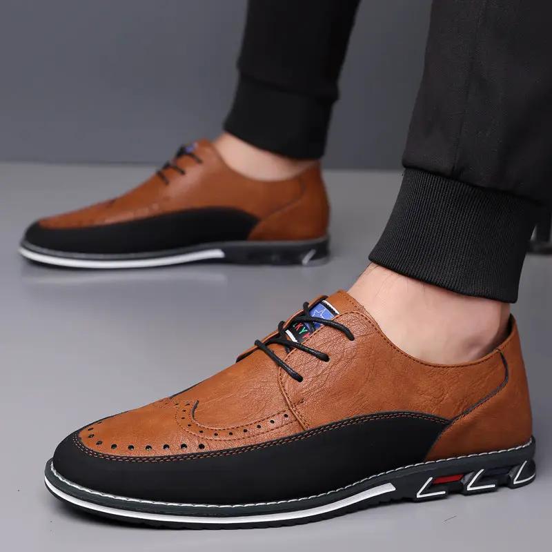 Business Fashion Comfortable Leather Shoes Men by Dropshipman
