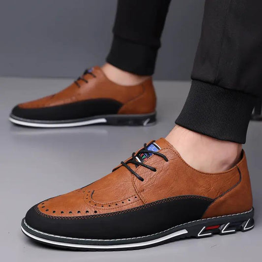 Business Fashion Comfortable Leather Shoes Men by Dropshipman