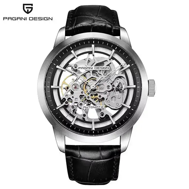 PAGANI DESIGN Hollow Men Watch Stainless Steel Waterproof 43mm Automatic Wristwatch Top Brand Mechanical Watch Men Gift Watches by All Mart Bristol Ltd