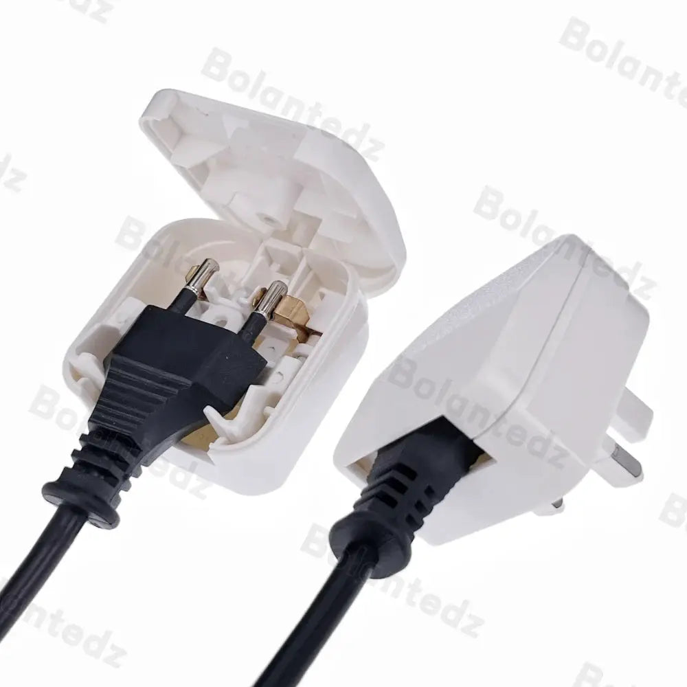 European EU To UK Travel Power Adapter With 5A Fuse UK British Electrical Plug Adapter Outlet AC Charger Power Cord Socket by All Mart Bristol Ltd