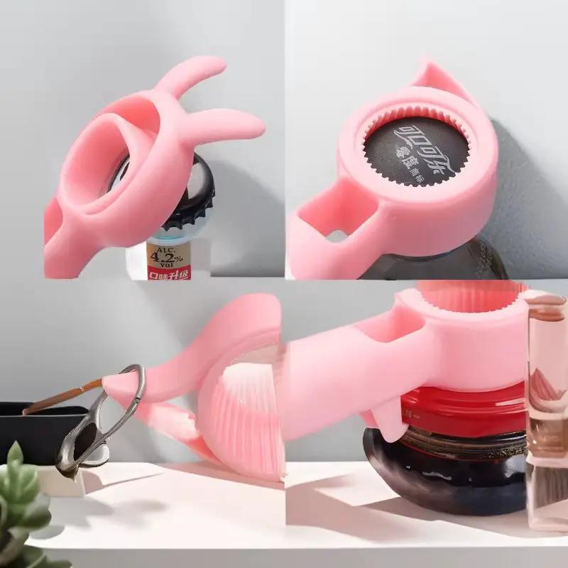 1PCS 4 in 1 Beer Bottle Opener Multi-Purpose Beverage Jar Can Bottle Opener Plastic Corkscrew Dining Bar Gadgets Kitchen Tool by All Mart Bristol Ltd
