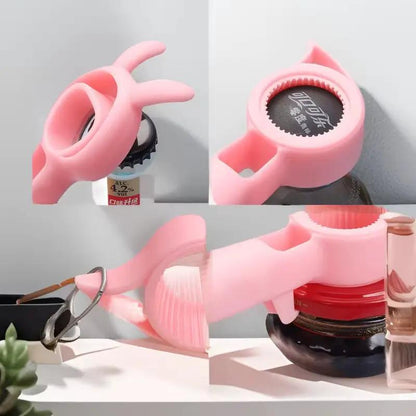 1PCS 4 in 1 Beer Bottle Opener Multi-Purpose Beverage Jar Can Bottle Opener Plastic Corkscrew Dining Bar Gadgets Kitchen Tool by All Mart Bristol Ltd