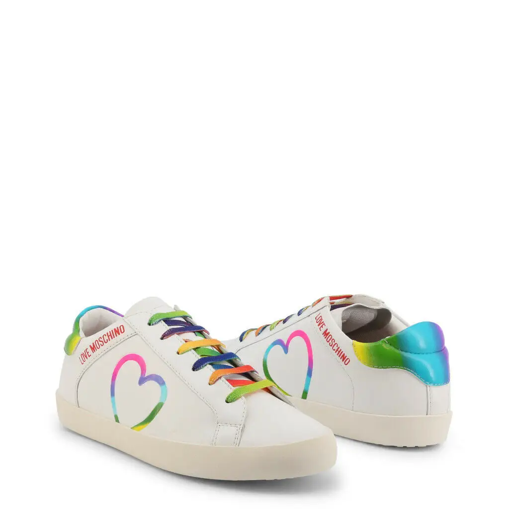 Rainbow Heart Sneakers by All Mart Bristol Ltd