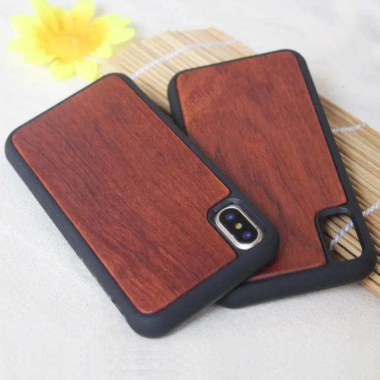 Wooden case TPU phone case by Dropshipman