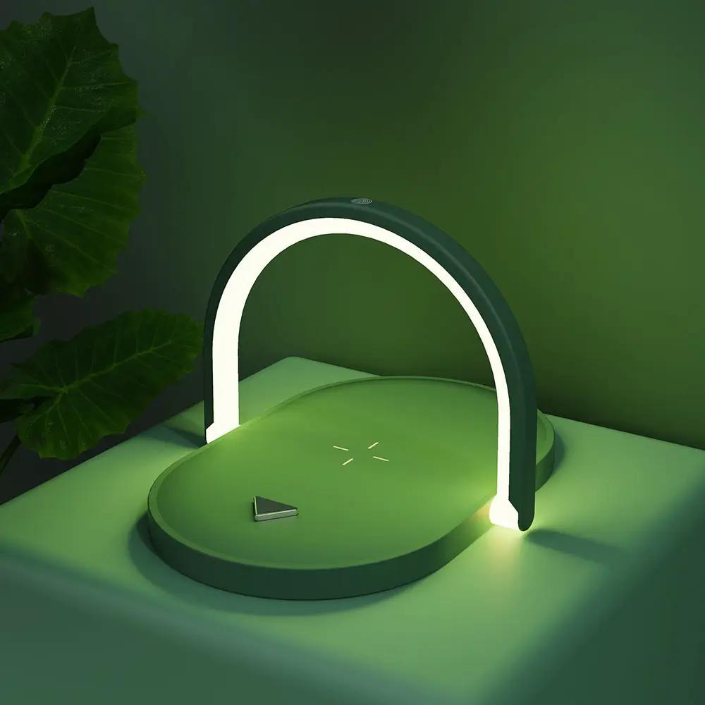3 In 1 Foldable Wireless Charger Night Light Wireless Charging Station Stonego LED Reading Table Lamp 15W Fast Charging Light by Dropshipman