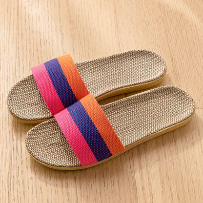 Linen Slippers Deodorizing Sweat-absorbing And Quiet by Dropshipman