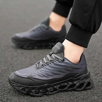 Men's Lace-up Sneakers Thick-soled Daddy Vulcanized Shoes Outdoor Running Sports Casual Shoes by Dropshipman