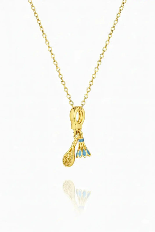 Stainless Steel Tennis Charm Necklace for Women by All Mart Bristol Ltd