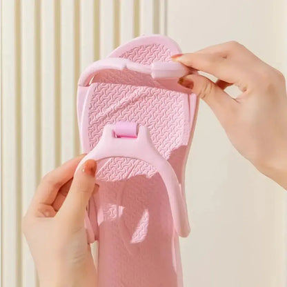 Foldable Travel Slippers Unisex EVA Flip Flops Hotel Non Slip Women Men Bathroom Indoor Slides Portable Lightweight Comfortable by All Mart Bristol Ltd