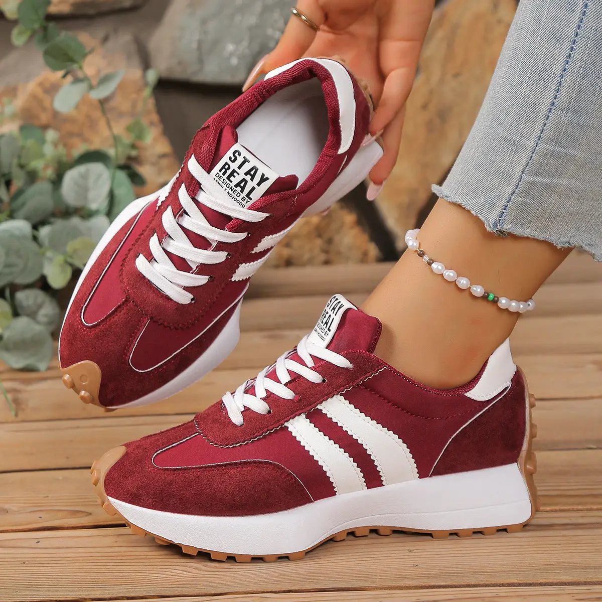 Influencer-style Chunky-soled Casual Sports Shoes For Students by Dropshipman