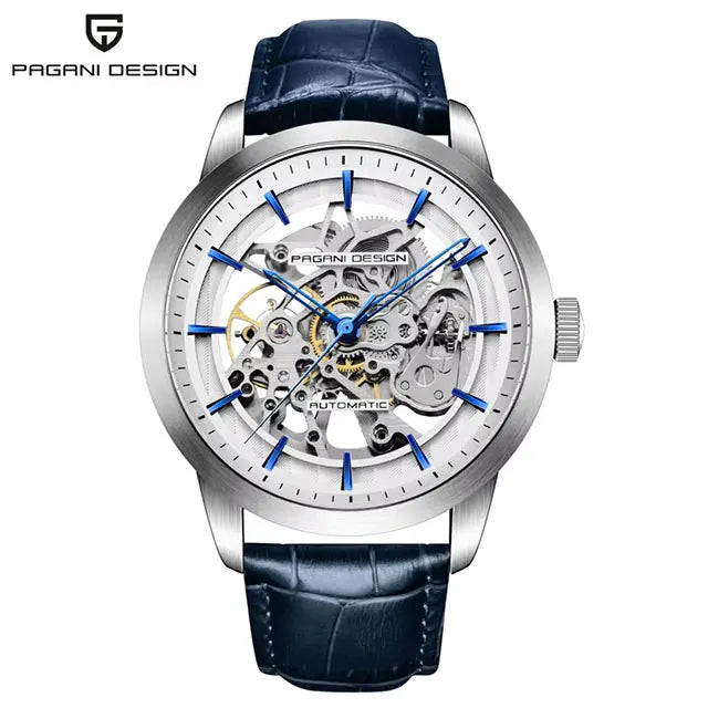 PAGANI DESIGN Hollow Men Watch Stainless Steel Waterproof 43mm Automatic Wristwatch Top Brand Mechanical Watch Men Gift Watches by All Mart Bristol Ltd