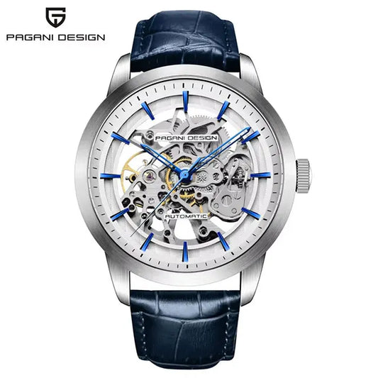 PAGANI DESIGN Hollow Men Watch Stainless Steel Waterproof 43mm Automatic Wristwatch Top Brand Mechanical Watch Men Gift Watches by All Mart Bristol Ltd