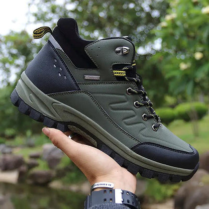 Men's Outdoor Hiking Boots High-top Single-layer Shoes by Dropshipman