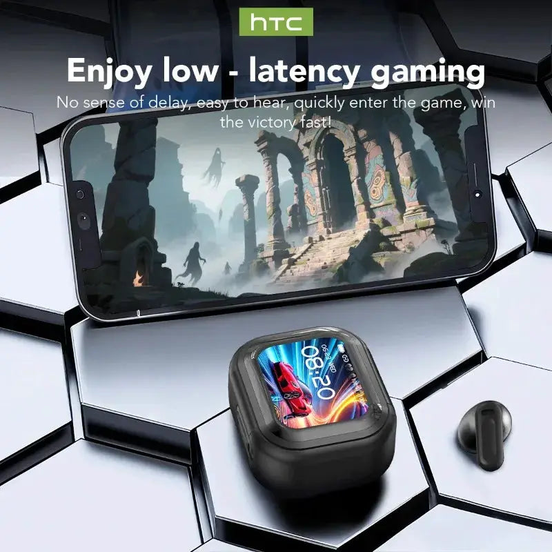 Translator HTC NE20 New Bluetooth 6.0 Wireless Headphones Translation Earphones IPX4 Waterproof Rating Long Battery Life by All Mart Bristol Ltd