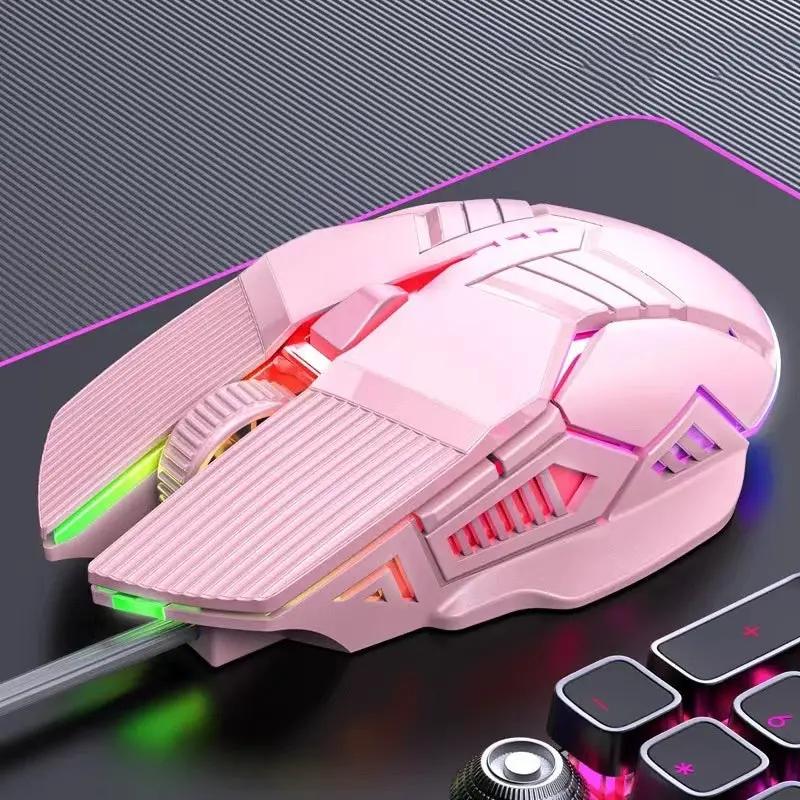 Wired Mouse 6D Colorful Dazzling E-sports Games Office Mute Luminous Mouse by Dropshipman