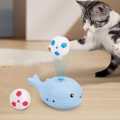 Interactive Whale Floating Toy for Cats - Motion Activated, Battery Operated Fun for All Breeds!