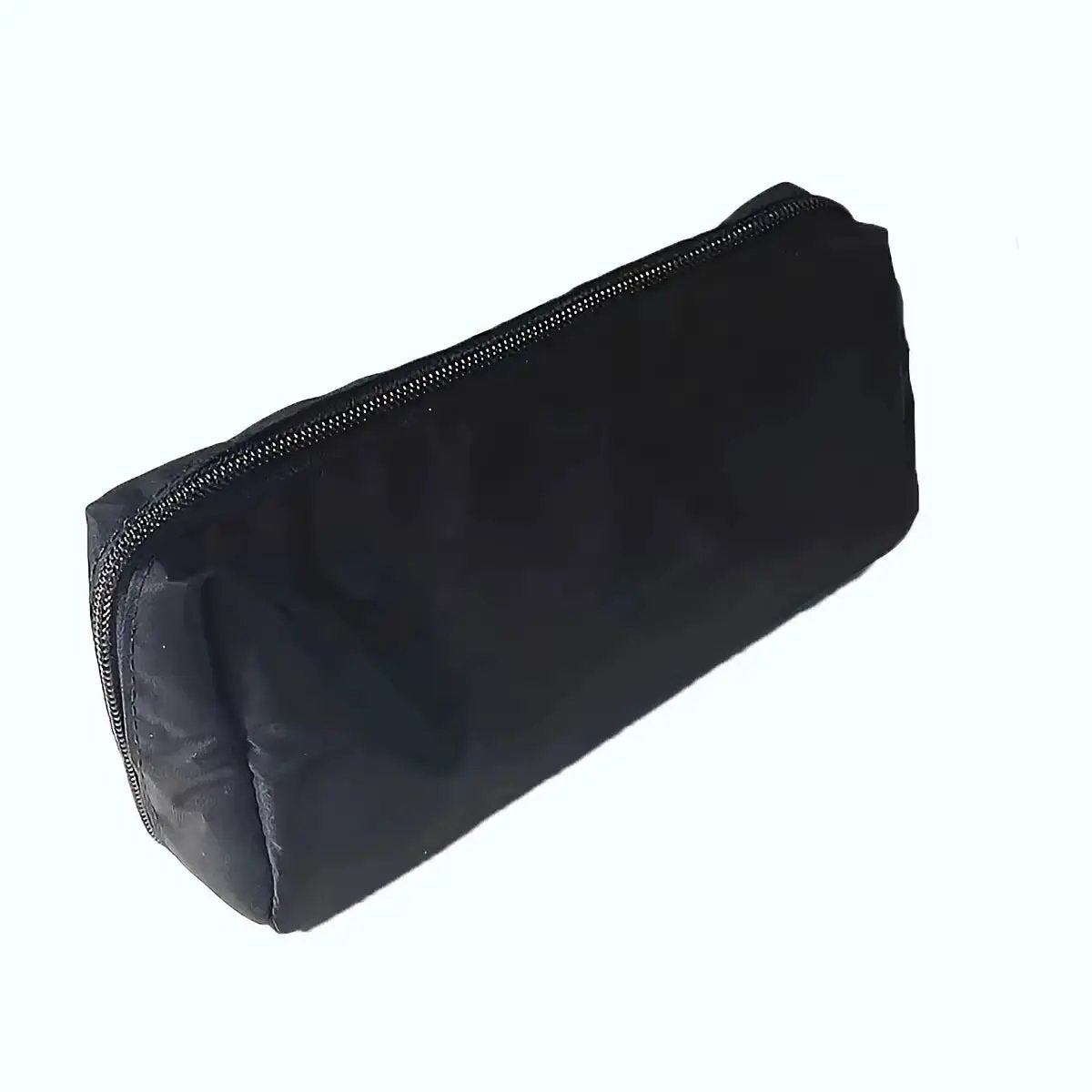 Simple Black Canvas Pencil Case Large Capacity Stationery Storage Bag School Student Supplies