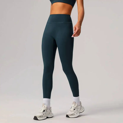 Women’s Seamless-Front Classic Sport Leggings – Navy by Me & I