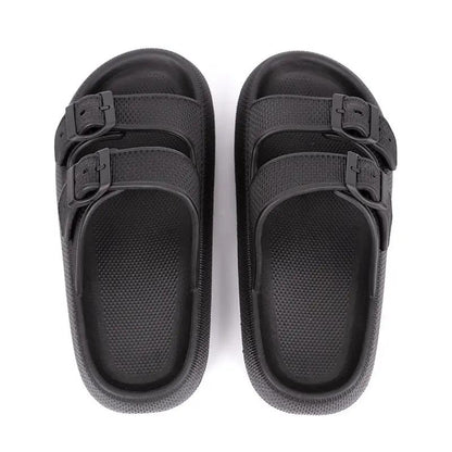 Platform Slippers Women's Summer Buckle Home Shoes Fashion Outdoor Wear Soft Bottom Sandals by Dropshipman