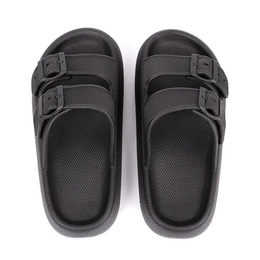Platform Slippers Women's Summer Buckle Home Shoes Fashion Outdoor Wear Soft Bottom Sandals by Dropshipman